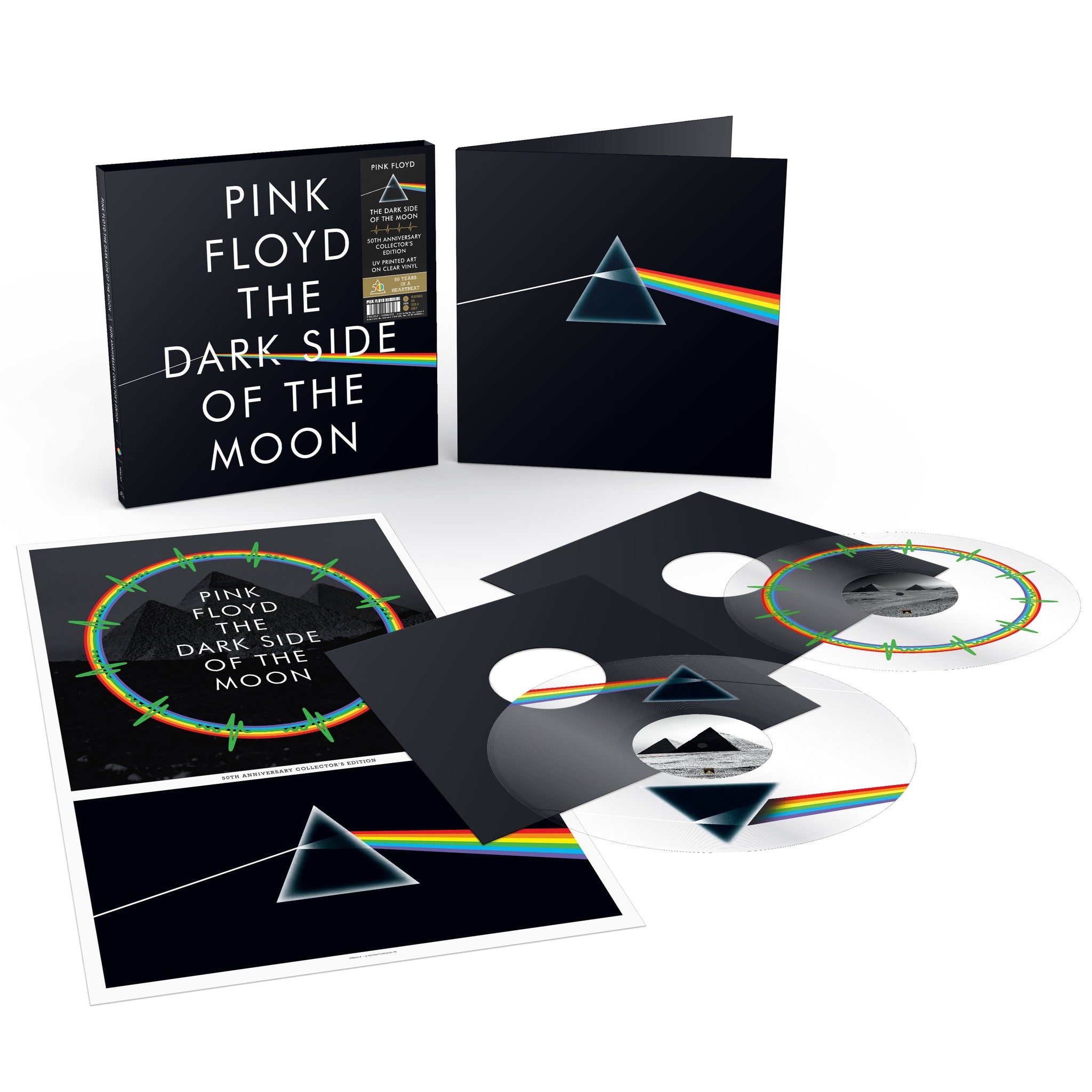 Pink Floyd - The Dark Side of the Moon Vinyl 2LP 50th Anniversary 180g UV CLEAR