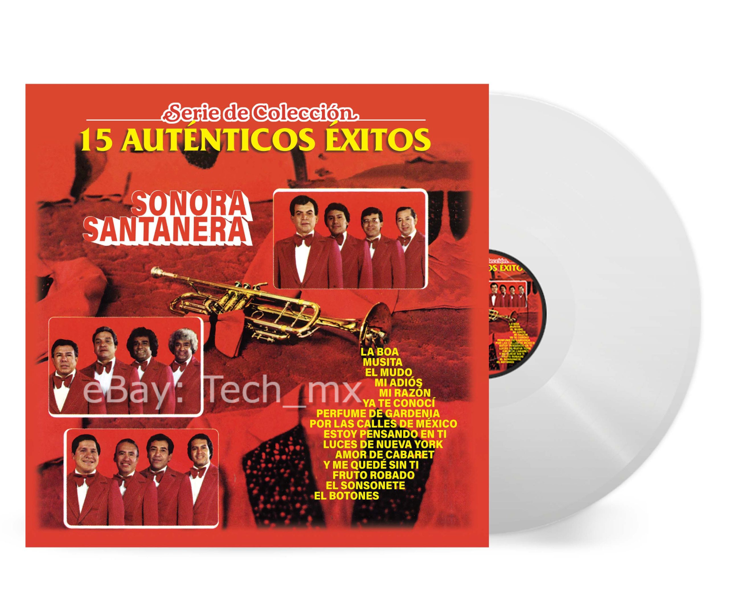 La Sonora Santanera - Serie De Coleccion 15 Autenticos Exitos Vinyl LP BLANCO