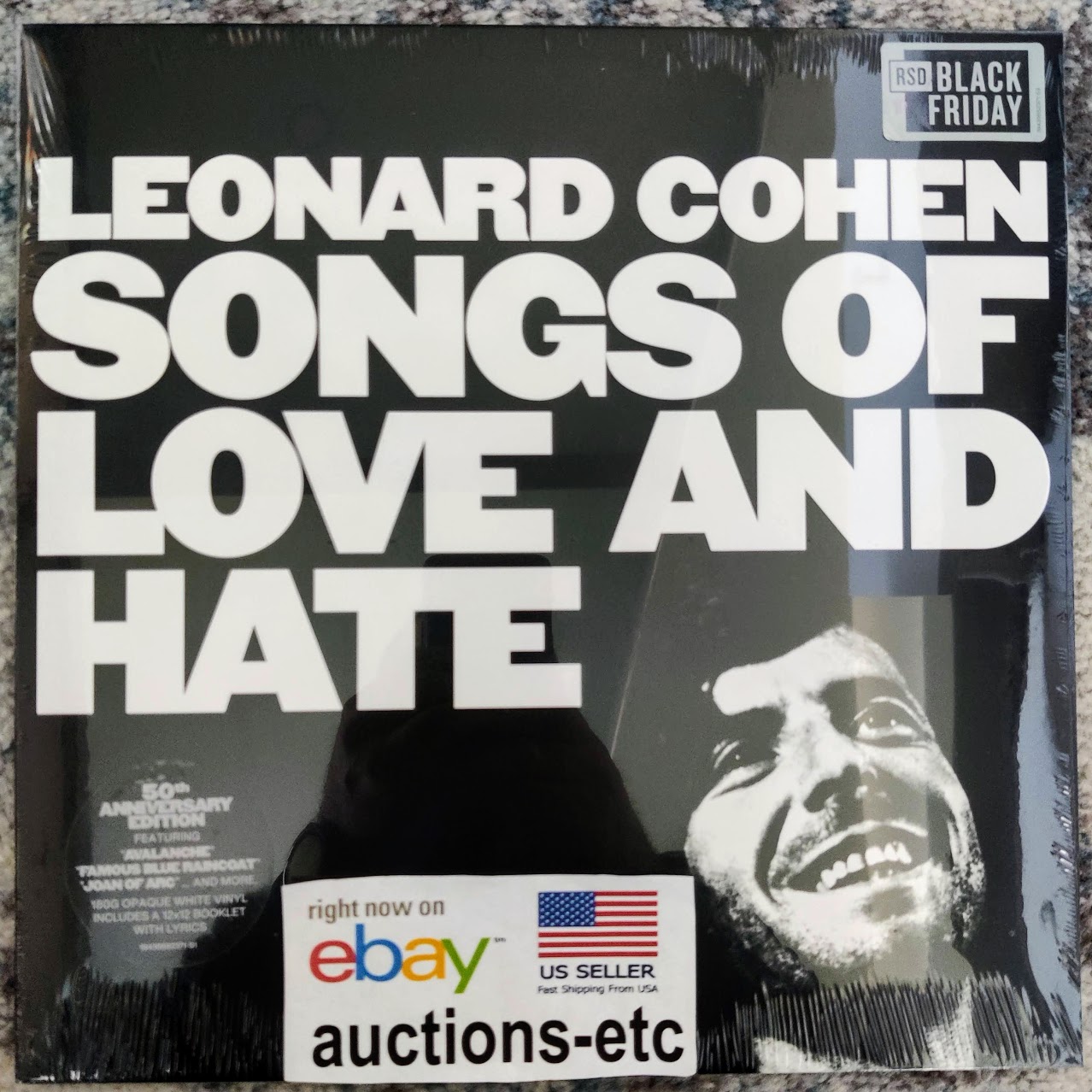 Leonard Cohen - Songs Of Love And Hate Vinyl LP RSD White Opaque 180g NEW Sealed