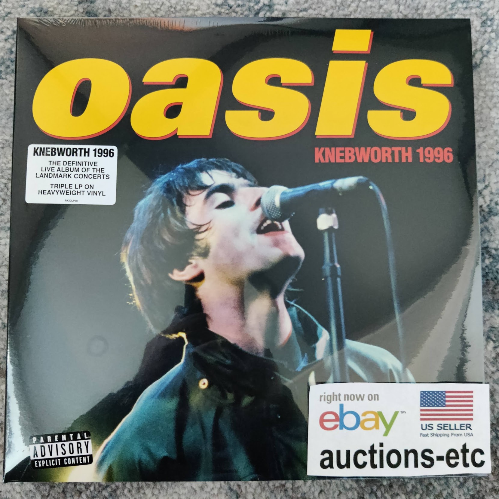 Oasis Knebworth 1996 Vinyl 3xLP NEW Sealed EUROPE IMPORT FREE USA