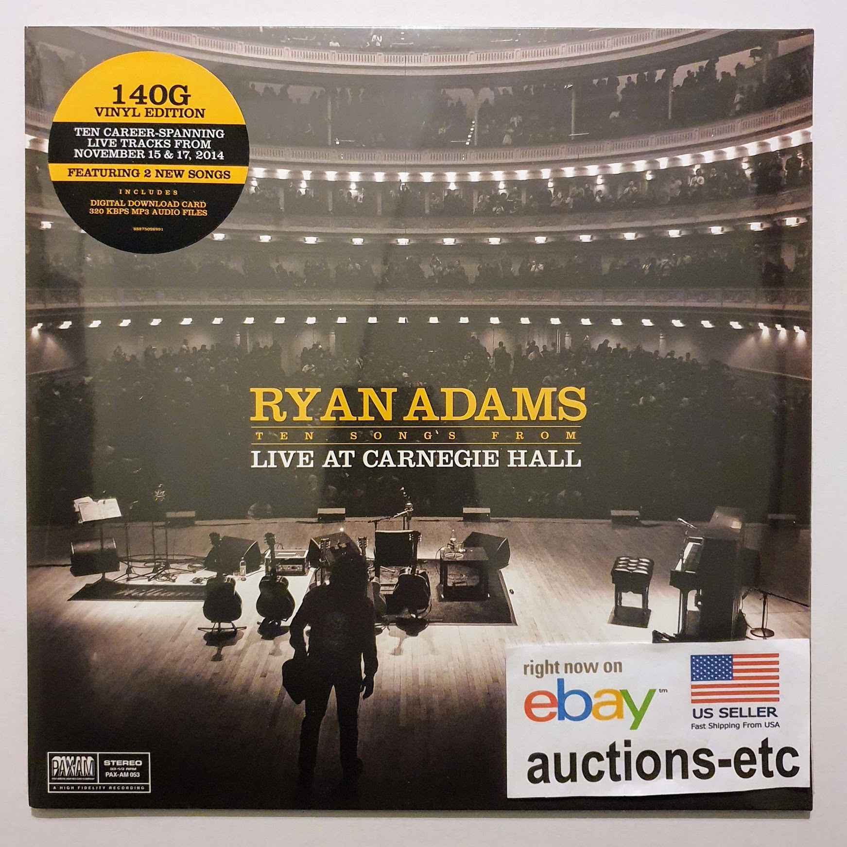 Ryan Adams - Ten Songs From Live At Carnegie Hall Vinyl LP NEW FAST USA SHIPPING